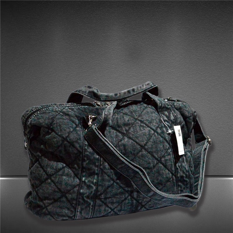 Bolso jean matelase doble manija - GOA