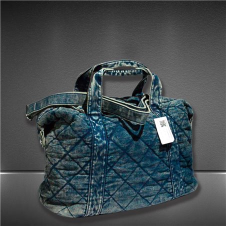 Bolso jean matelase doble manija - GOA