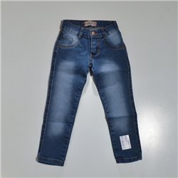 Nena pantalon elastizado localizado doble costura bolsillo