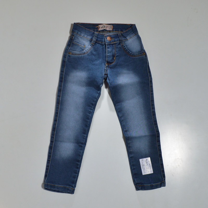 Nena pantalon elastizado localizado doble costura bolsillo
