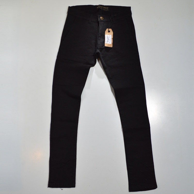 Hombre pantalon elastizado gabardina bolsillo Chino