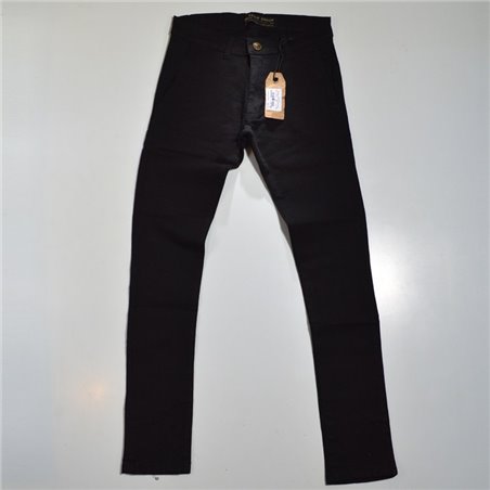 Hombre pantalon elastizado gabardina bolsillo Chino
