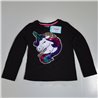 Nena remera mangas largas estampa unicornio lentejuelas 6217