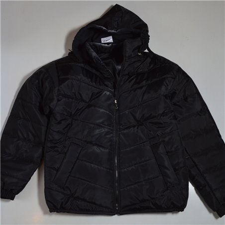 Hombre campera inflable capucha