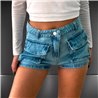 Mujer Short jean bolsillo cargo adelante - EM