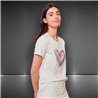 Mujer Remera algodon lycra estampa corazon tachas estrass colores - RA