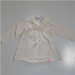 Beba remera lisa frente moño