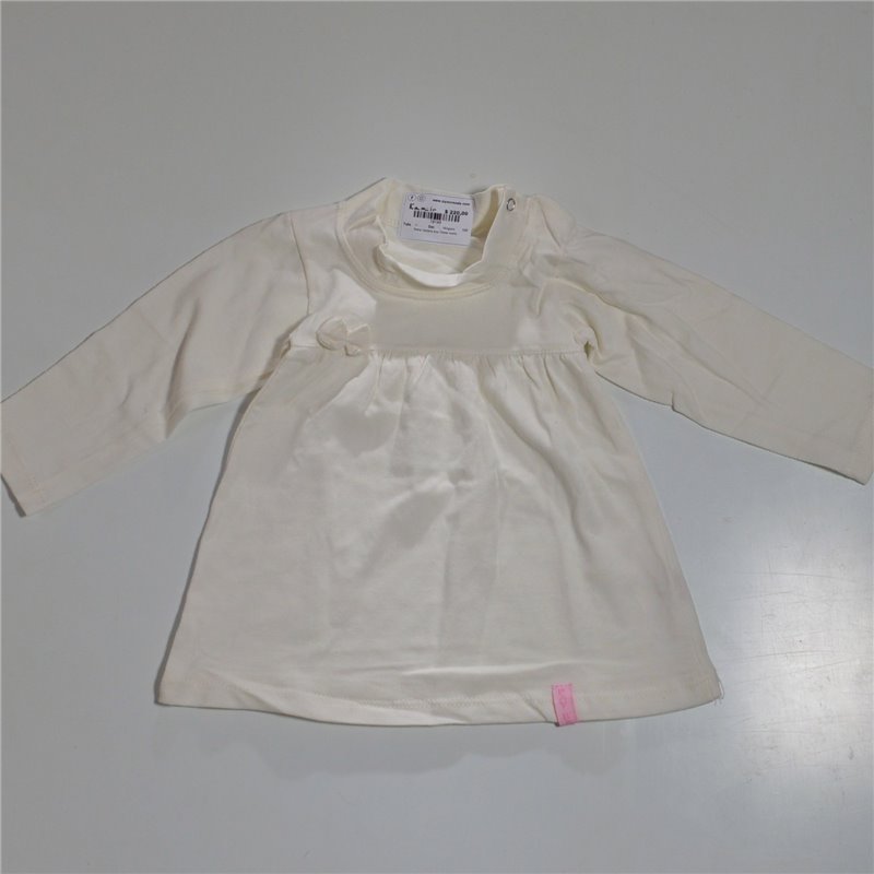 Beba remera lisa frente moño