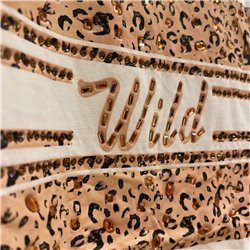 Mujer Remera algodon lycra estampa WILD print piedras - FRA