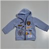Bebe campera rustica capucha frente estampa