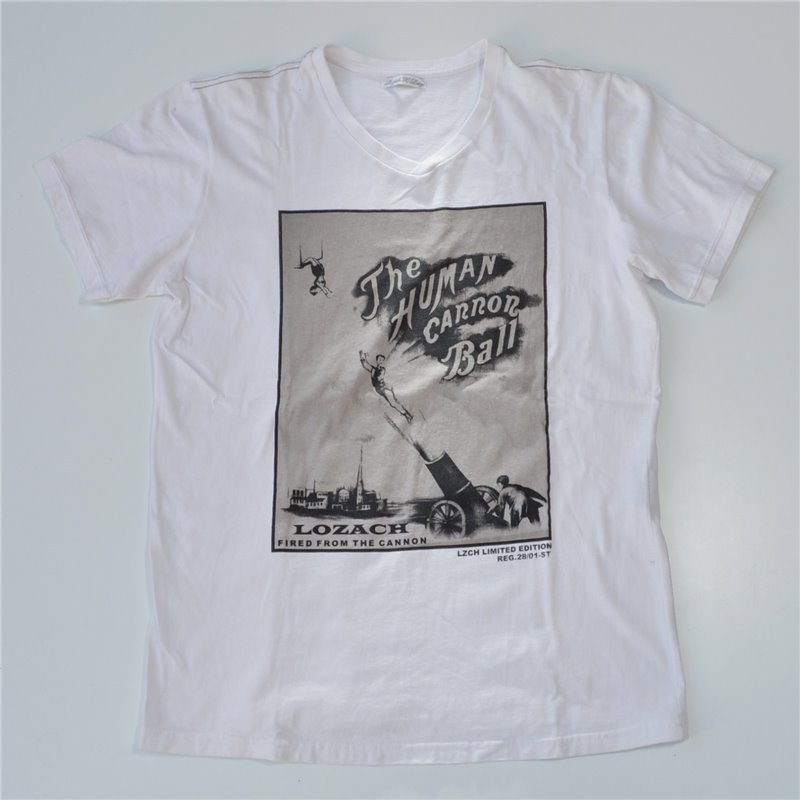Hombre Remera mangas cortas algodon escote V THE HUMAN CANNON BALL