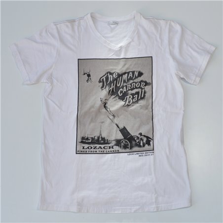 Hombre Remera mangas cortas algodon escote V THE HUMAN CANNON BALL
