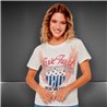 Mujer Remera algodon lycra estampa BORN TO RUN tachas - FRA