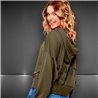 Mujer Maxibuzo rustico capucha estampa ALL SAINTS LONDON - FRA