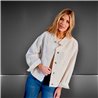 Mujer Campera jean over side brillos - FRA