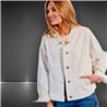 Mujer Campera jean over side brillos - FRA