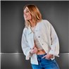Mujer Campera jean over side brillos - FRA