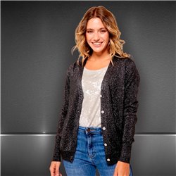 Mujer Cardigan bremer lurex botones brillo - FRA