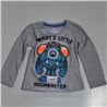 Bebe remera mangas largas estampa OJO HUGMONSTER