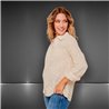 Mujer Camisa lino bordado estrellas - FRA