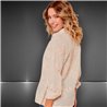 Mujer Camisa lino bordado estrellas - FRA