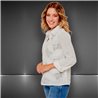 Mujer Camisa lino bordado hilo lentejuelas - FRA