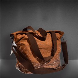 Bolso lona doble manija estrass - GOA