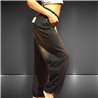 Mujer Pantalon jean baggy rigido tiro corto hebilla en cintura - BE