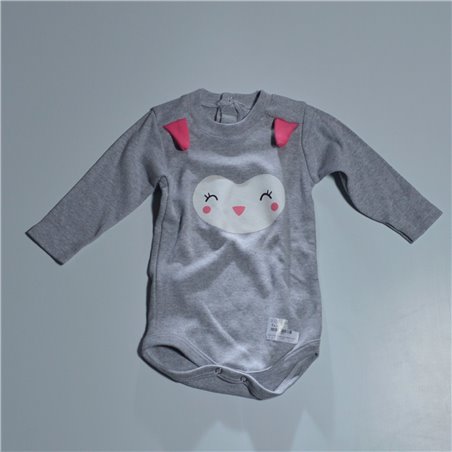 Beba body mangas largas estampa carita orejas