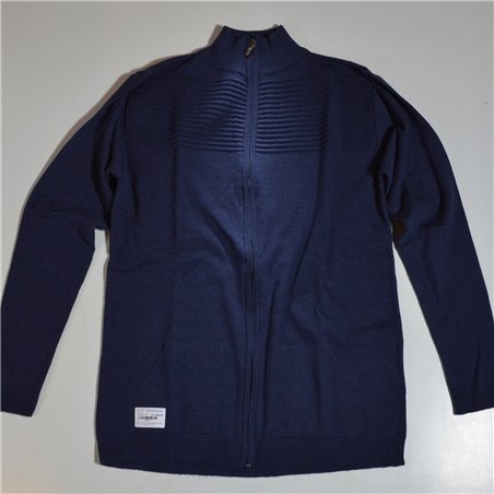 Hombre campera bremer elastizado frente relieve con cierre
