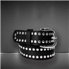 Cinturon ecocuero minitachas doble fila - ANY