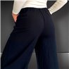 Mujer Pantalon lino wide leg cintura elastica - EM