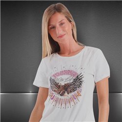 Mujer Remera algodon lycra estampa aguila JOURNEY - FRA