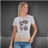 Mujer Remera algodon lycra estampa print LOVE tachas brillos - FRA