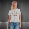 Mujer Remera algodon lycra estampa besitos  brillo dorado - FRA