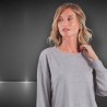 Mujer Sweater bremer amplio cuello mangas estrass lazo ajustable - FRA