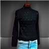 Mujer Sweater morley bremer media polera frente mangas estrass - FRA