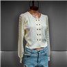 Mujer Cardigan bremer calado botones dorados - O
