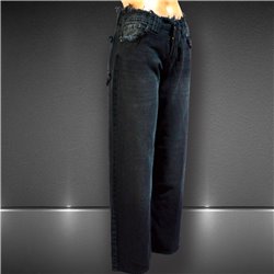 Mujer pantalon jean wide leg cintura desflecada - BL