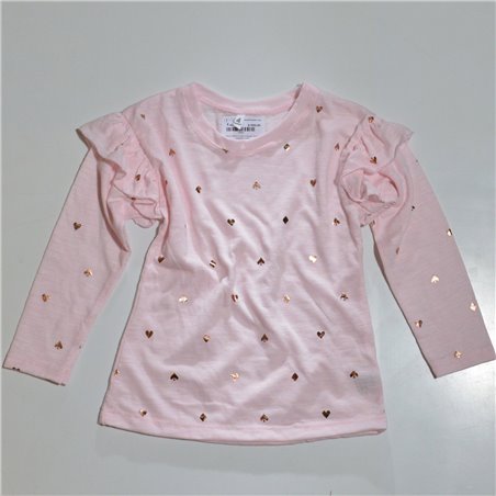 Nena Remera rustica mangas largas estampas poker