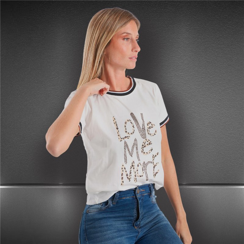 Mujer remera algodon lycra estampa LOVE PRINT BRILLO - FRA