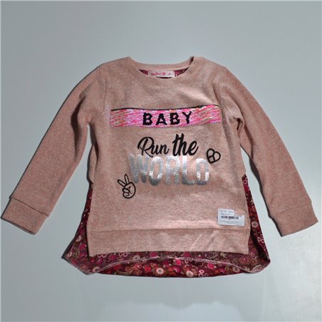 Nena buzo lanilla combinado estampa lentejuelas BABY