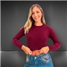 Mujer Sweater tejido lana frente ochos - EM