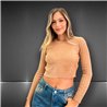 Mujer Sweater tejido lana frente ochos - EM
