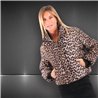 Mujer campera puffer corta print - FRA