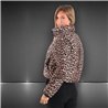 Mujer campera puffer corta print - FRA