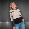 Mujer sweater bremer combinado rayado - FRA