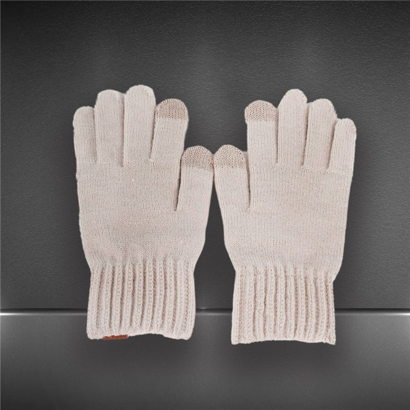 Guantes lana tactil liso - RE