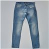 Hombre pantalon jean rasgado celeste o azul Alfis