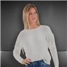 Mujer sweater bremer escote redondo flecos en mangas - FRA
